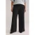 WE Fashion Curve wide leg high waist casual broek zwart