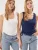 Trendyol Onderhemd  navy / wit