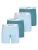 Happy Shorts Boxershorts ‘ Jersey Long ‘  turquoise / lichtblauw