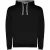 Roly Heren Urban Hooded Sweatshirt (Zwart/Heather Grijs)