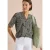 Cecil Dames Blouse met korte mouwen en paisleyprint in Groen