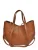 Luisa Vannini Brown Rundleer Tas