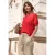 Shirt met ronde hals en kanten mouwen