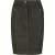 Khaki Denim stijl Rok met Stitching Detail