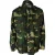 Gebroken witte jas groen