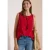 Blouse met split in de hals en bandjes