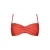 Barts voorgevormde strapless bandeau bikinitop Kelli koraalrood