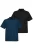 JP1880 Shirt  blauw / zwart