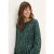 Cecil Dames Bedrukte blouse met koord in Groen