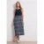 Street One Dames Midi-jurk met gestructureerde rok in Blauw