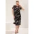 Trendyol Curve Dames Meerkleurig Dierenprint Midi Kort Casual T-shirt Jurk Grote maten Jurk