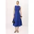 TRENDYOLMİLLA Dames Blauw Effen Midi Mouwloos Skater Jurken