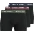 Jack & Jones heren 3P boxer trunks george solid zwart