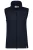 HAKRO Regular Fit Dames Fleece Vest Marine, Effen