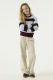 Garcia corduroy broek gebroken wit