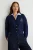 TRENDYOLMİLLA Dames Donkerblauw Kabelgebreid Lang Regular fit Vesten