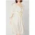 American Vintage 7/8 Sleeves V Collar Long Dress Nacre