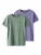 TWO SOON Shirt  donkergroen / lila / zwart / wit
