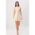 TRENDYOLMİLLA Dames Beige Effen Kort / Mini Mouwloos Skater Jurken