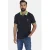 Jan Vanderstorm regular fit polo LAVRANS Plus Size zwart