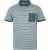 Giorgio Heren Gestreept Polo Shirt (Houtskool/Wit)