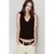 Mango top – donkerbruin