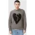 AllSaints Luvheart Crew Gunmetal Grey