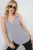Gestructureerde V-hals Mouwloze Blouse