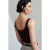 Geribde Cropped Cami Blouse