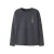 NAME IT KIDS rechtvallende longsleeve met backprint – grijsblauw