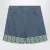 Blauwe Bermudashorts met Jacquard Onderkant