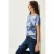 Cecil Dames Shirt met burn-out look in Blauw