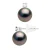 Oorbellen Prestige – Diamanten 0,04 ct – in Wit Goud 750 en Echte Gecontroleerde Tahiti Parel Ronde 8-9 mm