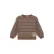 Daily7 oversized gestreepte sweater – bruin