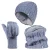 Heat Holders dameshoed, nekwarmer handschoenen set – Schemerig Blauw