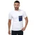 Wit-blauw Berghaus Drakestone-T-shirt met zak voor heren