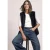 Teddy-vest met softshell-details