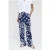 TRVL DRSS Printed Wide Leg Pants Royal Blue