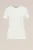 WE Fashion – Dames T-shirt van ribstof – Wit – Biologisch katoen –