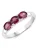Rafaela Donata Ring  bordeaux / zilver