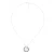 Orphelia ‘Azalea’ Dames 925 Sterling Zilveren Ketting met Hanger – Zilver/Zwart ZH-7095/2