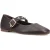 Hush Puppies Charlene Stud Ballerina Lederen Dames Chocolade Ballerina’s