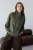 TRENDYOLMİLLA Dames Groen Effen Lang Oversized Jassen