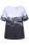 Ulla Popken Shirt  grijs / zwart / wit