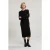 River Woods Black Long Crew Neck Dress