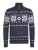 !Solid Trui ‘Norwin’  donkerblauw / donkerrood / wit