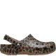Crocs Classic graphic clogs met panterprint cognac/zwart