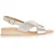 Dune London Lemesos leren platte sandalen voor dames (Goud)
