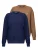 Jacey Quinn Sweatshirt  donkerblauw / lichtbruin / rood / wit