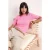 TRENDYOLMİLLA Dames Roze Effen Kort Getailleerd Blouses